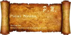 Pulai Mónika névjegykártya