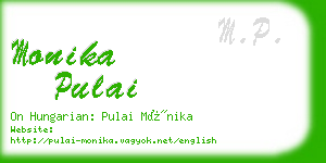 monika pulai business card